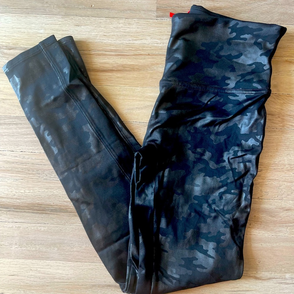 Spanx Camo Faux Leather Legging’s